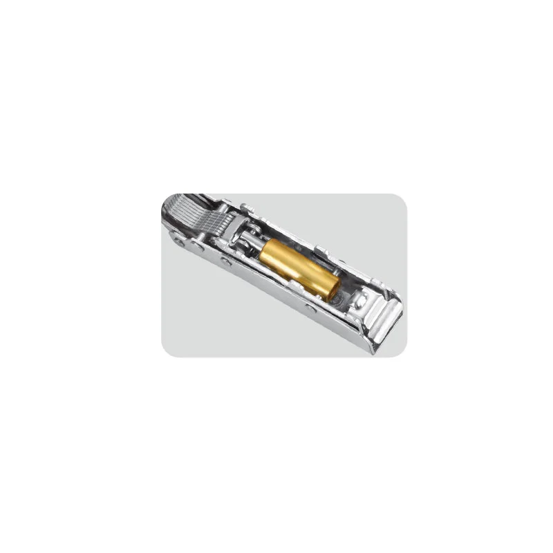 Stainless steel plum-shaped head wide-arm self-discharging hydraulic hinge - 4