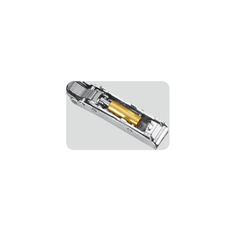 Stainless steel four-hole head wide-arm self-discharging hydraulic hinge - 4