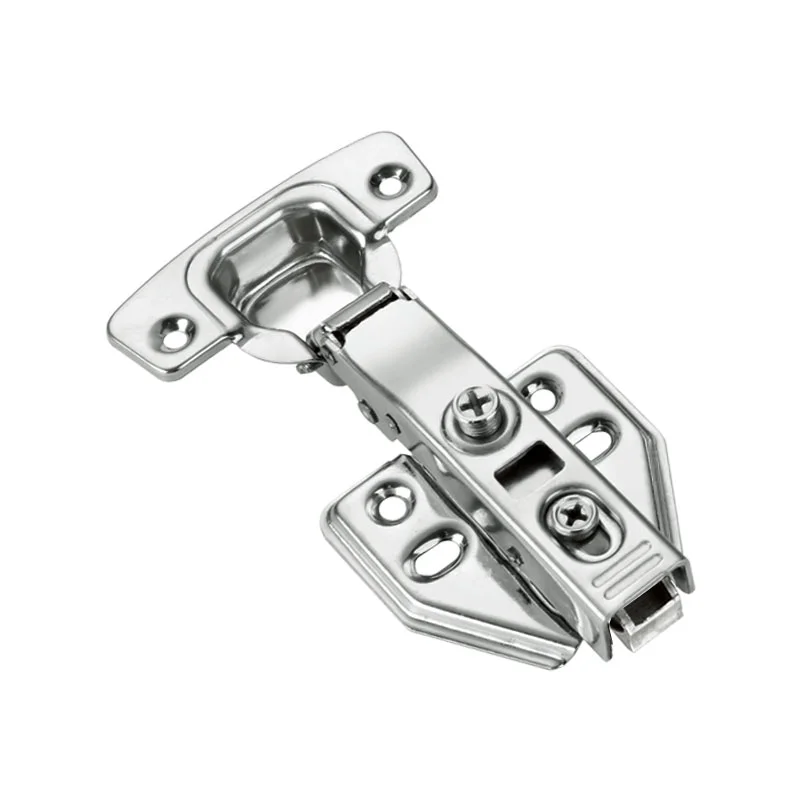 Laminated buckle self-dumping hydraulic hinge